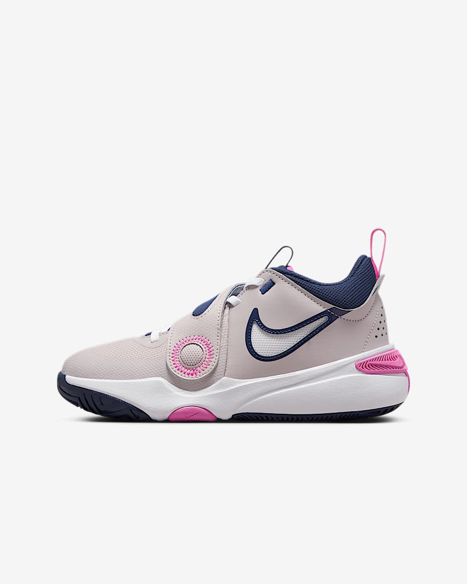 Calzado de basquetbol para ninos talla grande Nike Team Hustle D 11